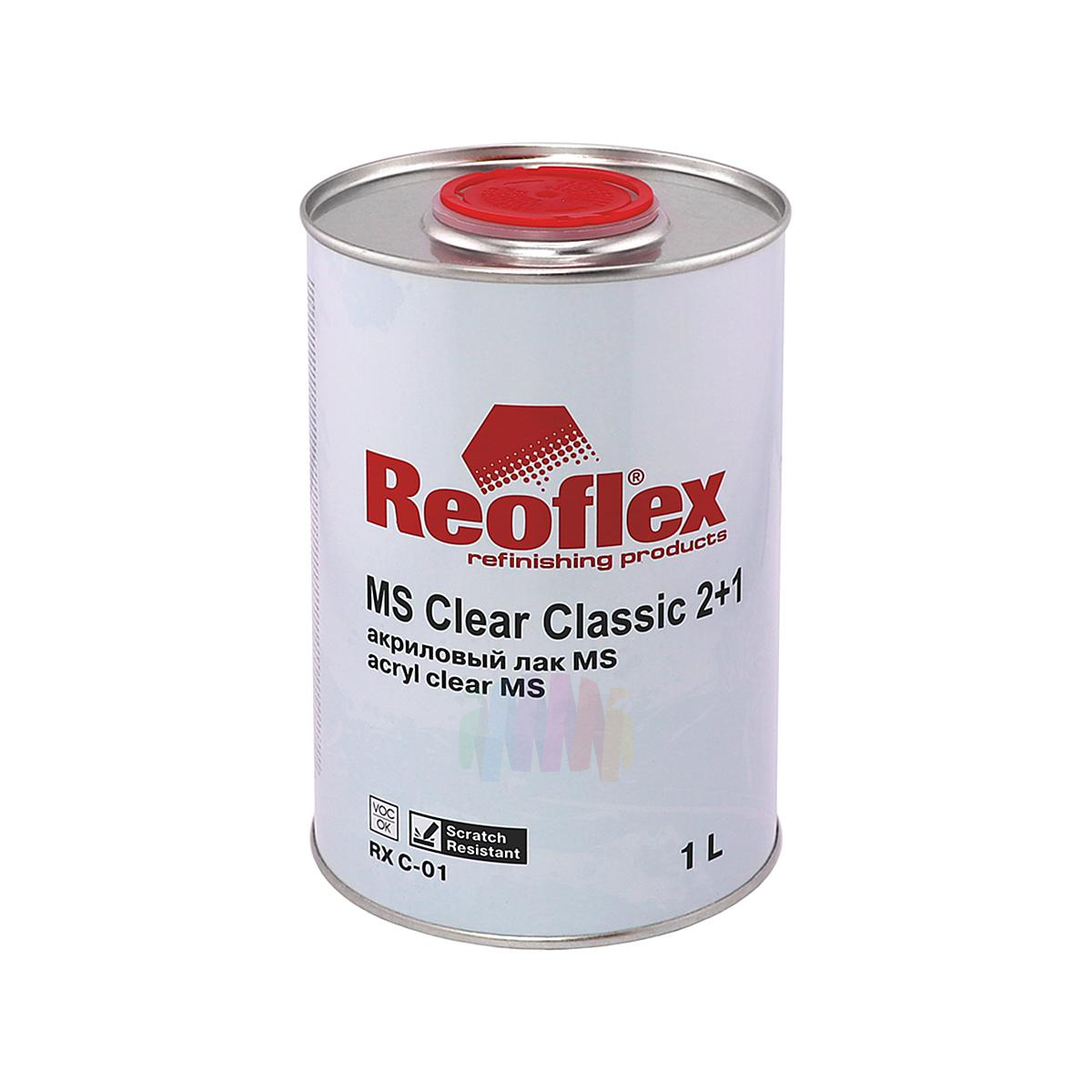 Лак акриловый Reoflex MS 2+1 Clear Classic 1 л. с отвердителем 0,5 л. 3