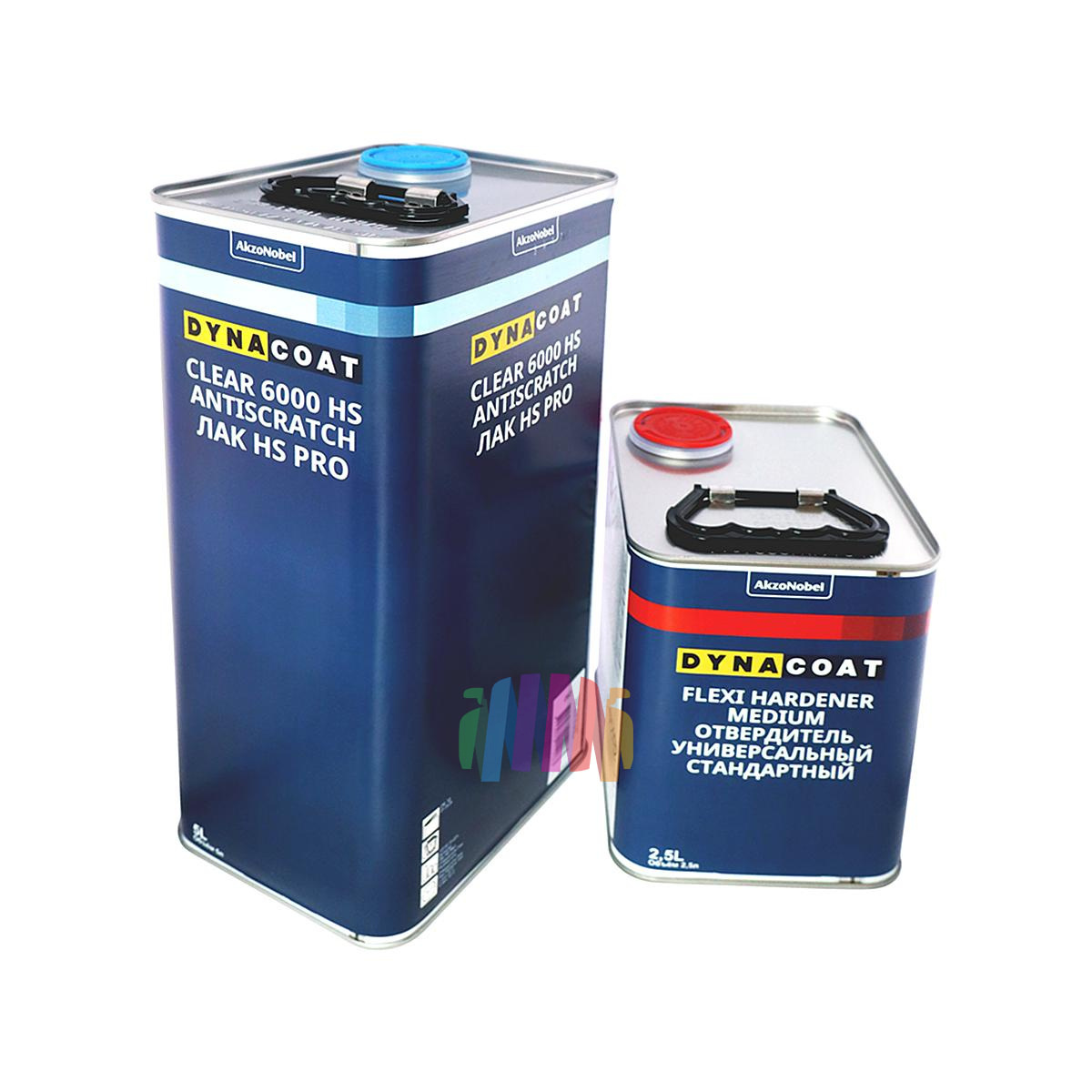 Dynacoat Лак против царапин 6000 Antiscratch PRO HS 5 л. + отвердитель Flexi Medium 2,5 л. 1