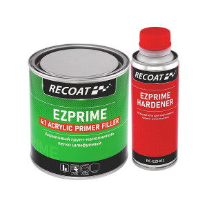 RECOAT EZPRIME 4:1 Primer Filler Акриловый автомобильный грунт-наполнитель 0,8 л. с отвердителем 0,2 л.