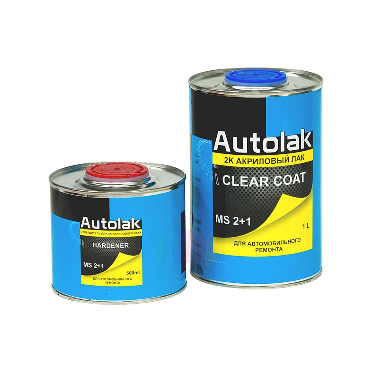 AUTOLAK MS 2+1 Clear Coat Акриловый автомобильный лак 1 л. с отвердителем 0,5 л.
