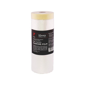 FORMEL FM-70010331400 Pre-Taped Masking Film Пленка маскирующая укрывная с клеевым краем 1400 мм. * 33 м. 10 микрон