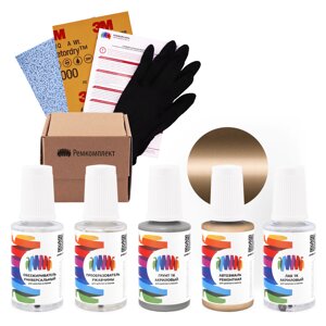 Ремкомплект для Scania (Скания) «Savana Africana», код цвета FLIT9028 (бежевый), базовая автоэмаль, набор для ремонта сколов и царапин