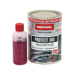 NOVOL Protect 380 Polyester Filler Грунт отделочный полиэфирный 0,8 л. с отвердителем 0,08 л.
