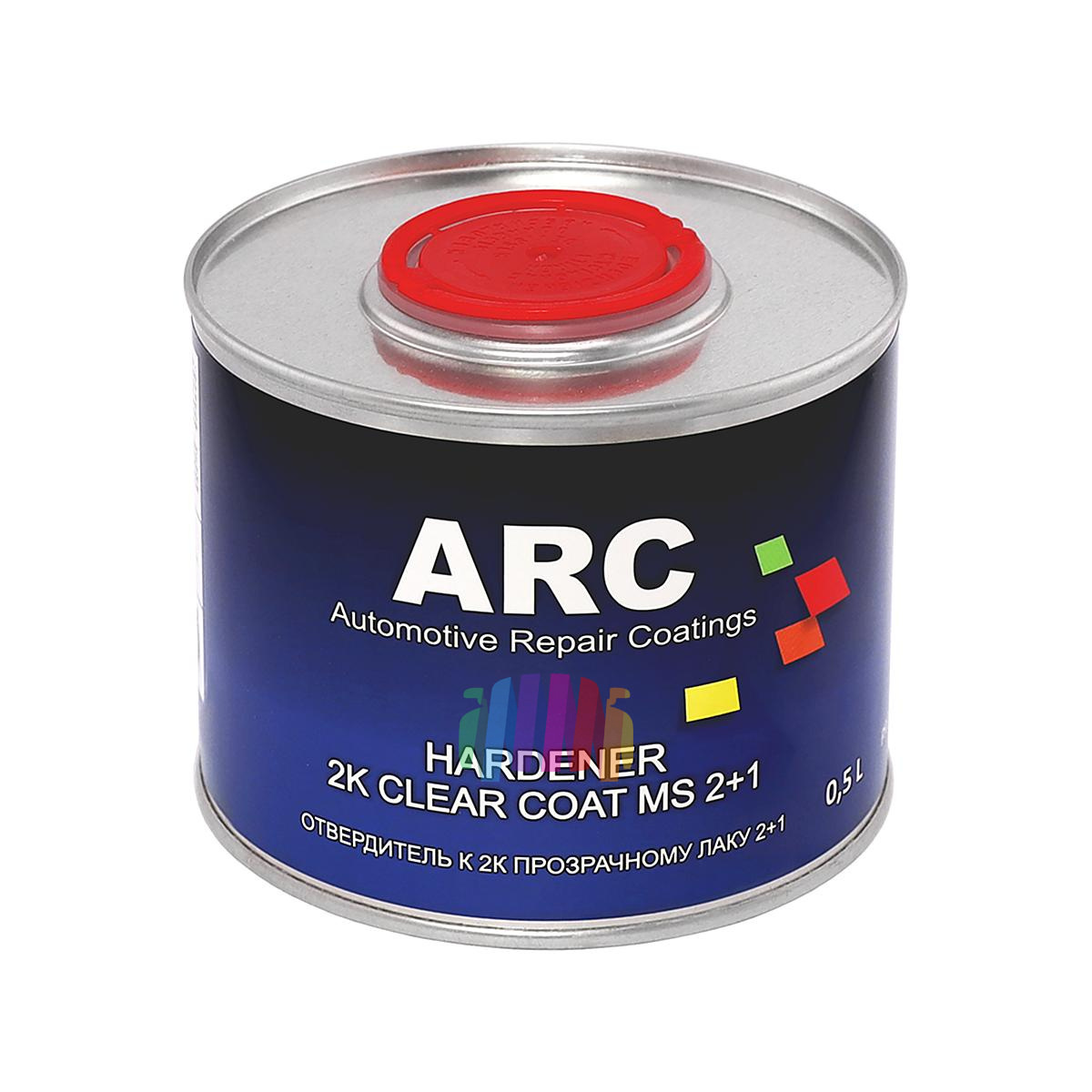 Прозрачный акриловый автомобильный лак ARC 2K MS 2+1 Clear Coat 1 л. с отвердителем 0,5 л. 3