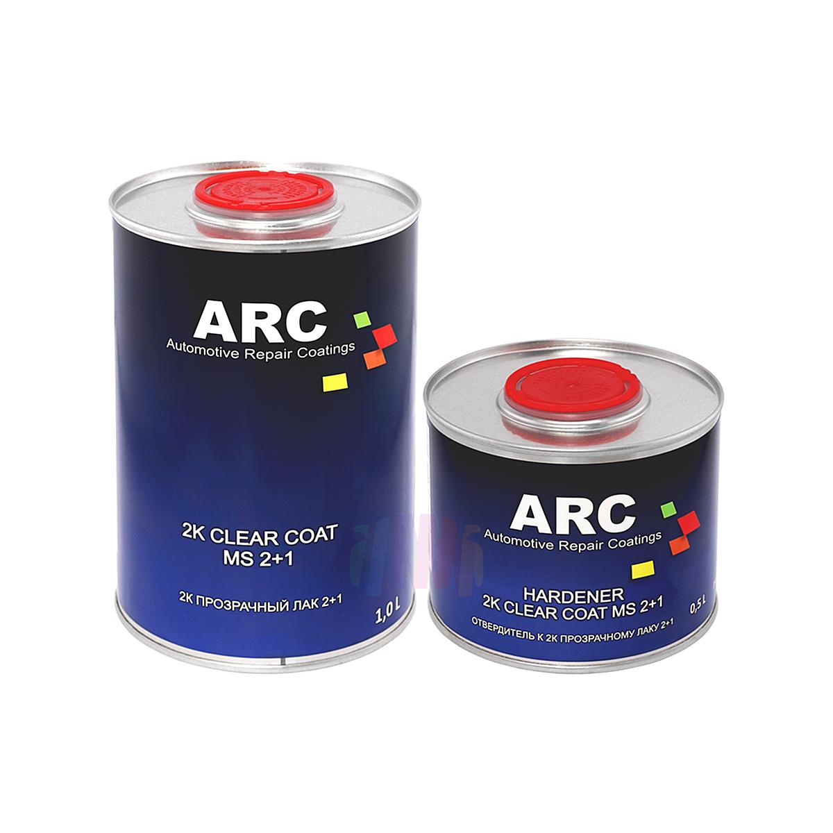 ARC 2K MS 2+1 Clear Coat Прозрачный акриловый автомобильный лак 1 л. с отвердителем 0,5 л.