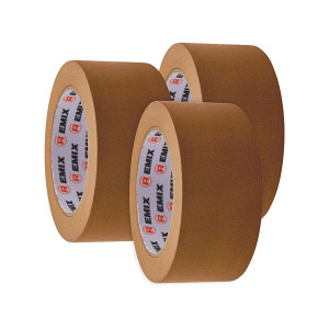 REMIX Маскировочная малярная лента 40 м. термостойкость до 80 С. (коричневый) комплект 3 шт.