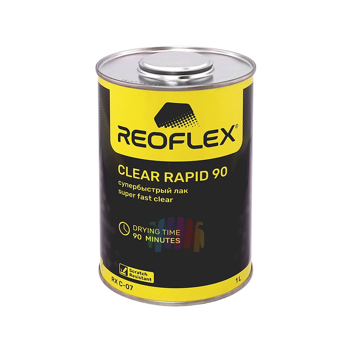 Супербыстрый лак против царапин Reoflex Clear Rapid 90 Super Fast 1 л. с отвердителем 0,5 л. 3