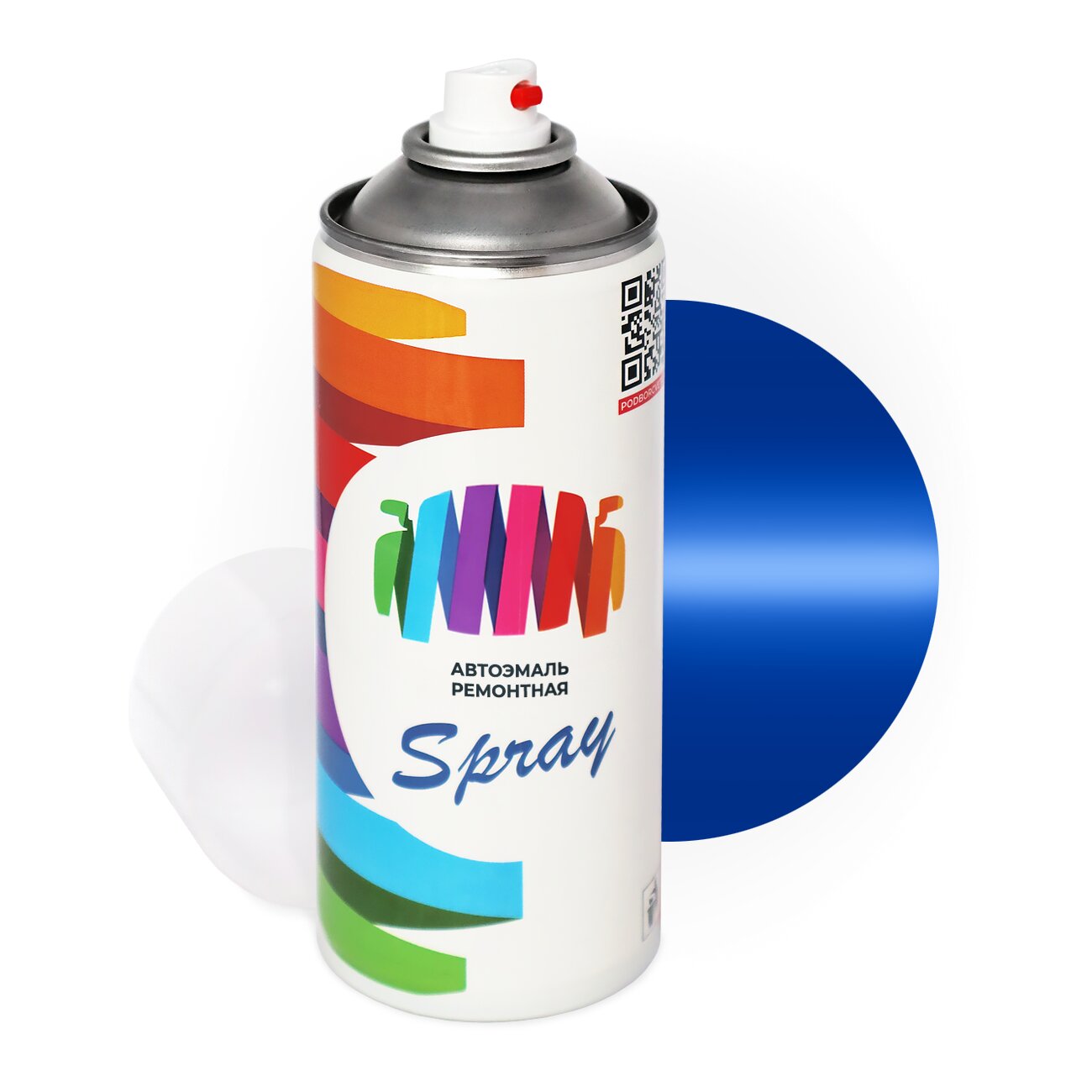 Аэрозольная краска для Scania (Скания) «Blue», код цвета 1406133 (синий), базовая автоэмаль, баллончик 520 мл.