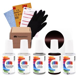 Ремкомплект для Acura (Акура) «Pomegranate», код цвета R540P, R-540P (коричневый), базовая автоэмаль, набор для ремонта сколов и царапин