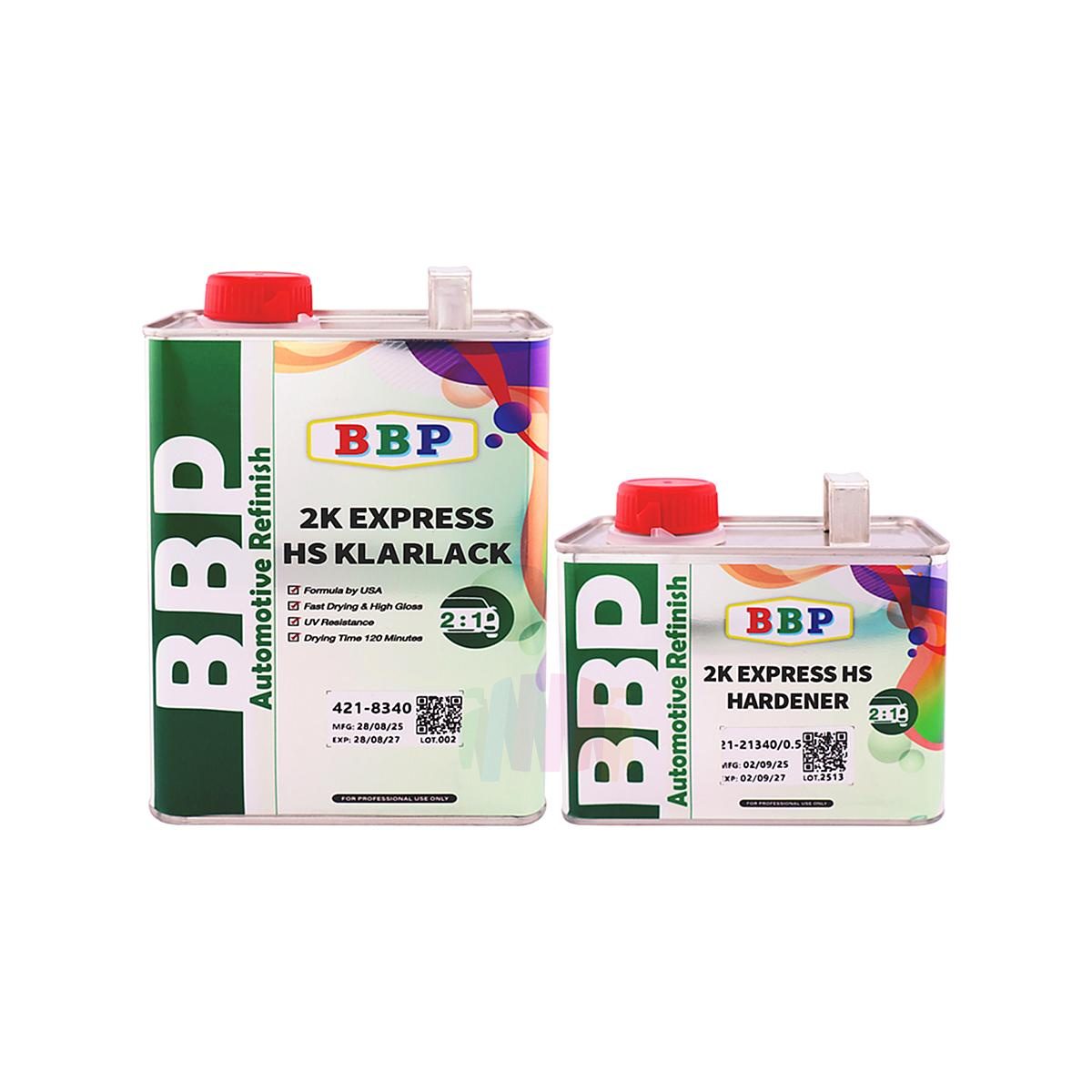 BBP BIG BEN 2K Express HS Klarlack Quick Clear Быстросохнущий автомобильный лак 1 л. с отвердителем 0,5 л.