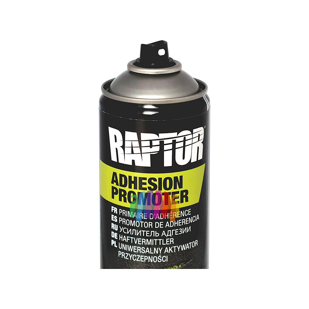 Автомобильнй грунт усилитель адгезии U-POL Raptor Adhesion Promoter прозрачный аэрозоль 450 мл. 3