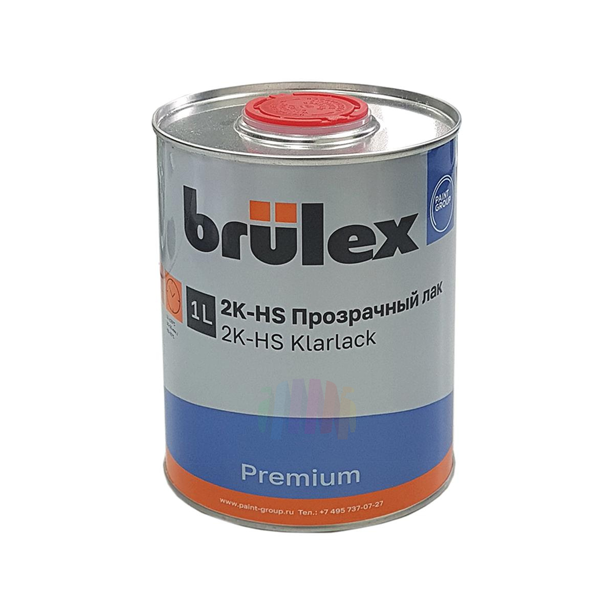 BRULEX 2K HS Premium Лак автомобильный акриловый прозрачный премиум 1 л.