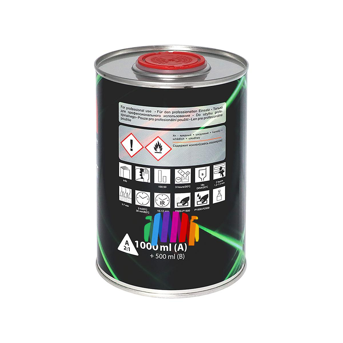 Лак акриловый ILPA MS 2+1 Clear Coat бесцветный 1 л. с отвердителем 0,5 л. 4