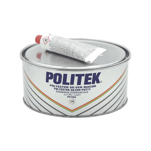 POLITEK PP-280 (Alu) Silver Putty Шпатлевка автомобильная с алюминием 0,9 кг.