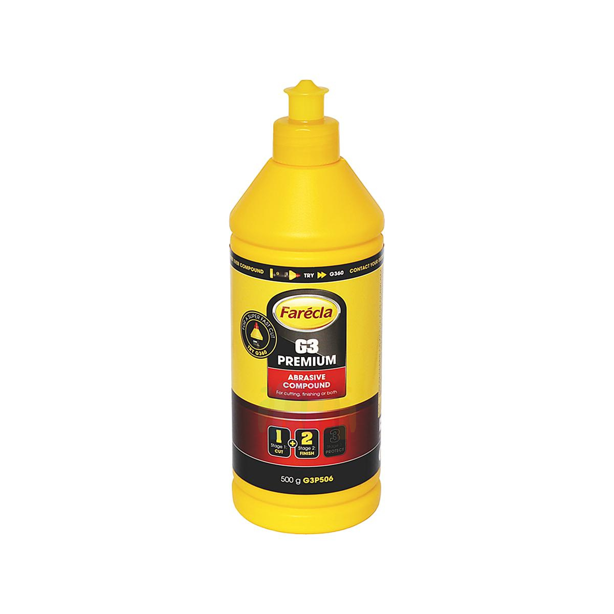 FARECLA G3 Premium Abrasive Compound (G3P506) Высокоэффективная абразивная полировальная паста 0,5 кг.