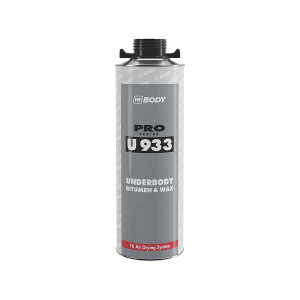 HB BODY U933 Underbody Bitumen & Wax Антикоррозийный антигравийный состав, евробаллон 1 л.
