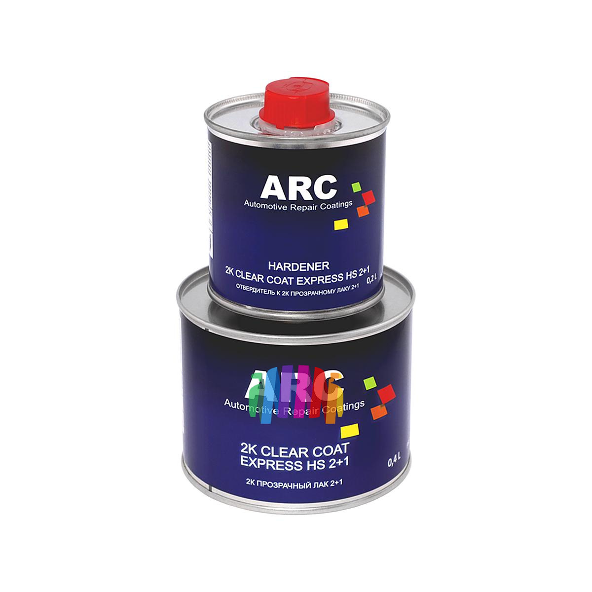 Прозрачный акриловый лак ARC 2K Express HS 2+1 Clear Coat 0,4 л. с отвердителем 0,2 л. 4