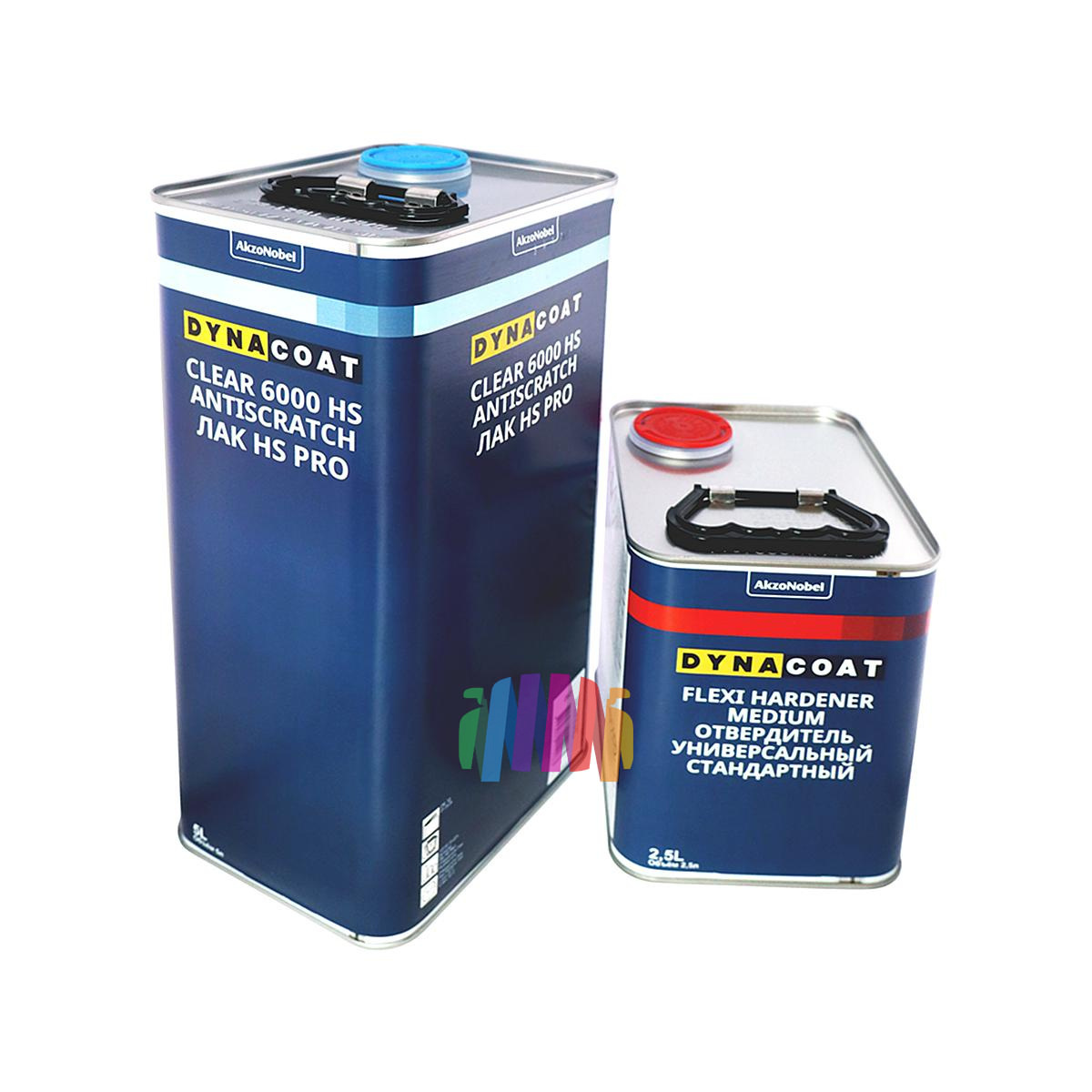 Dynacoat Лак против царапин 6000 Antiscratch PRO HS 5 л. + отвердитель Flexi Medium 2,5 л. 1
