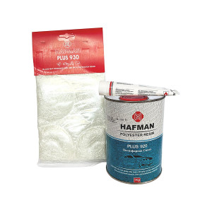 HAFMAN Plus 920 Polyester Resin Ремкомплект полиэфирный (стекломат, полиэфирная смола, отвердитель) 1 кг.