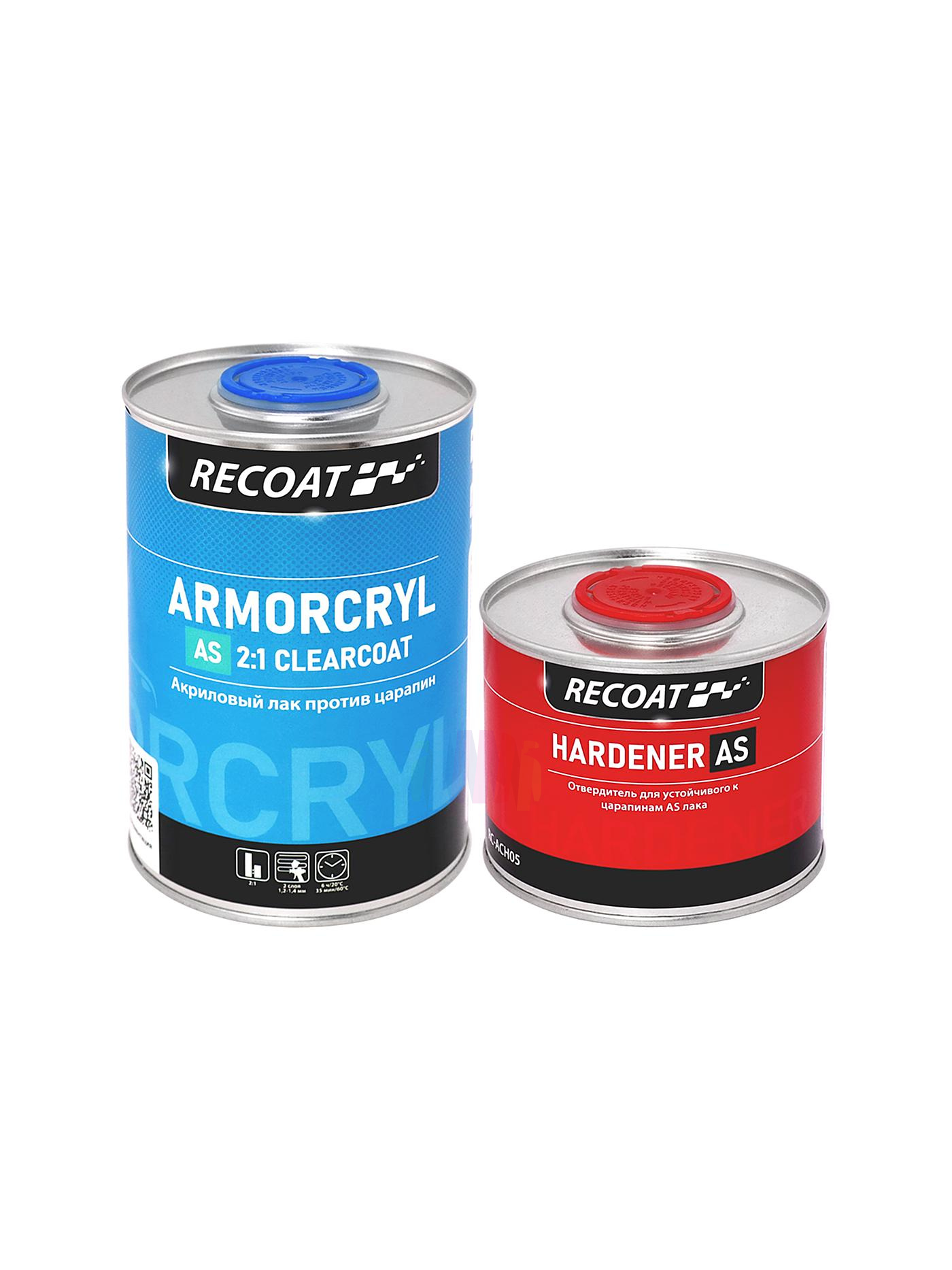RECOAT RC-ACC10 2K AS ARMORCRYL Автомобильный акриловый лак против царапин (6 комплектов) 2