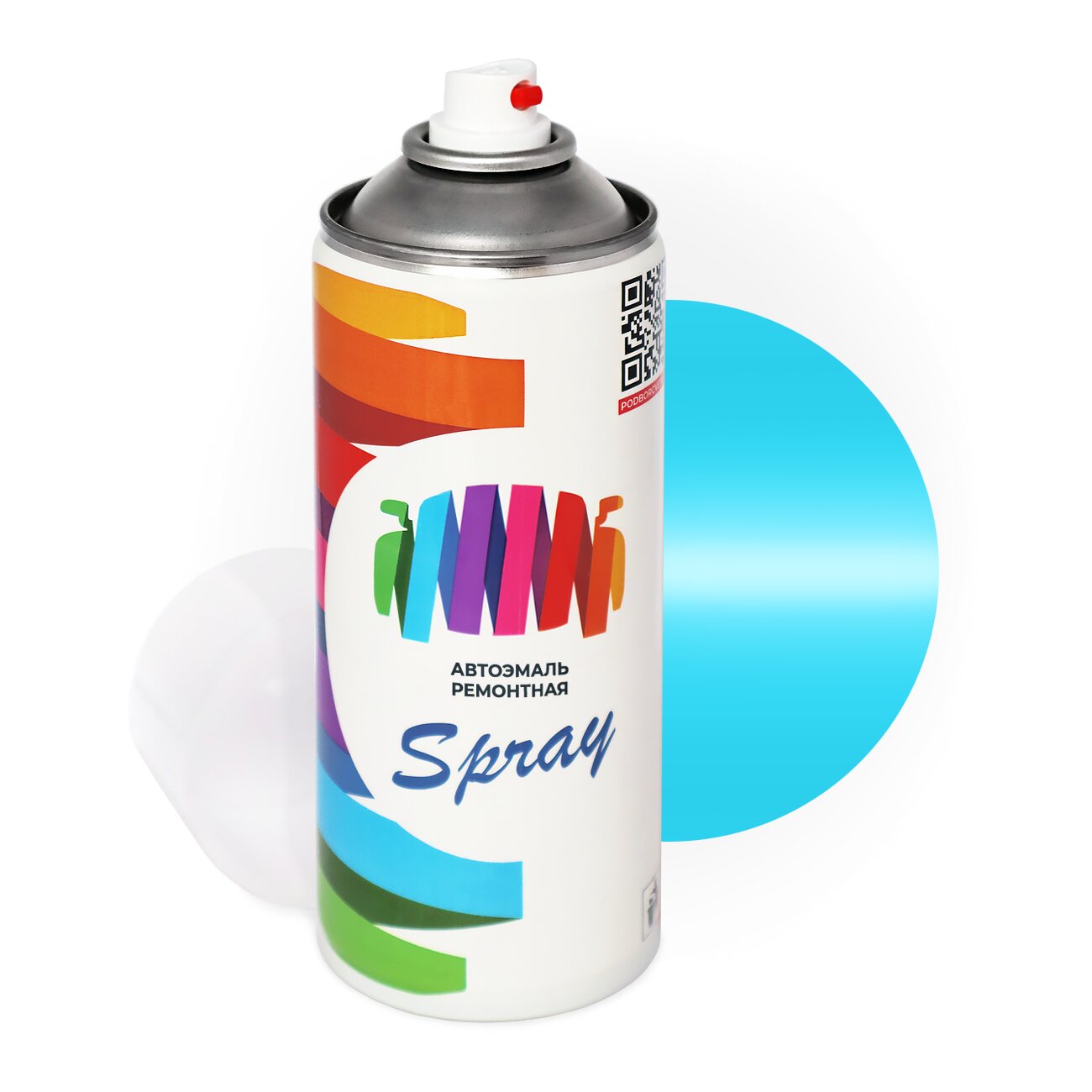 Аэрозольная краска для Volkswagen (Фольксваген) «Azul Caicara», код цвета VWL3000 (синий), базовая автоэмаль, баллончик 520 мл.