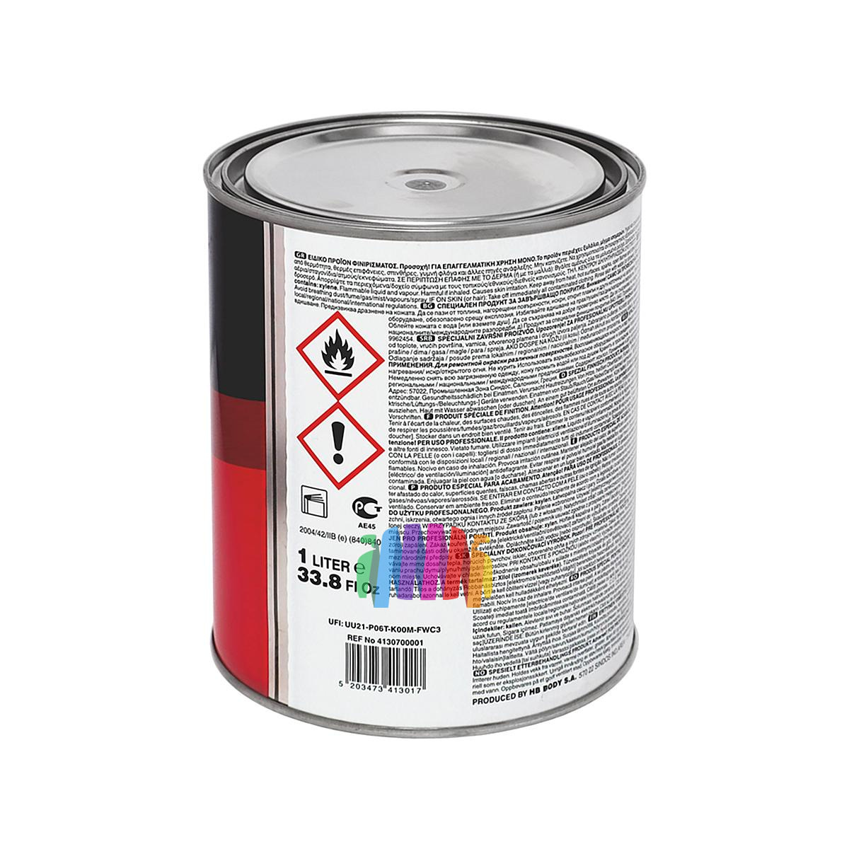 Краска для автомобильных дисков HB Body Special Paint Alloy 310 серебристая 1 л. 2