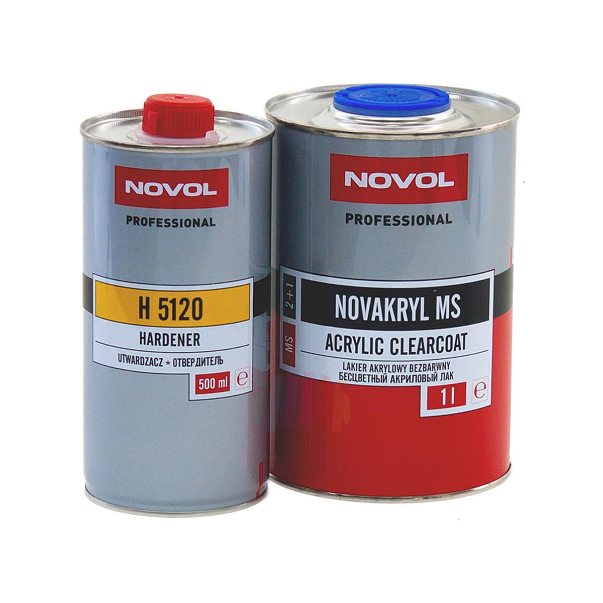 NOVOL Novacryl 2+1 MS Лак акриловый бесцветный 1 л. с отвердителем 0,5 л.