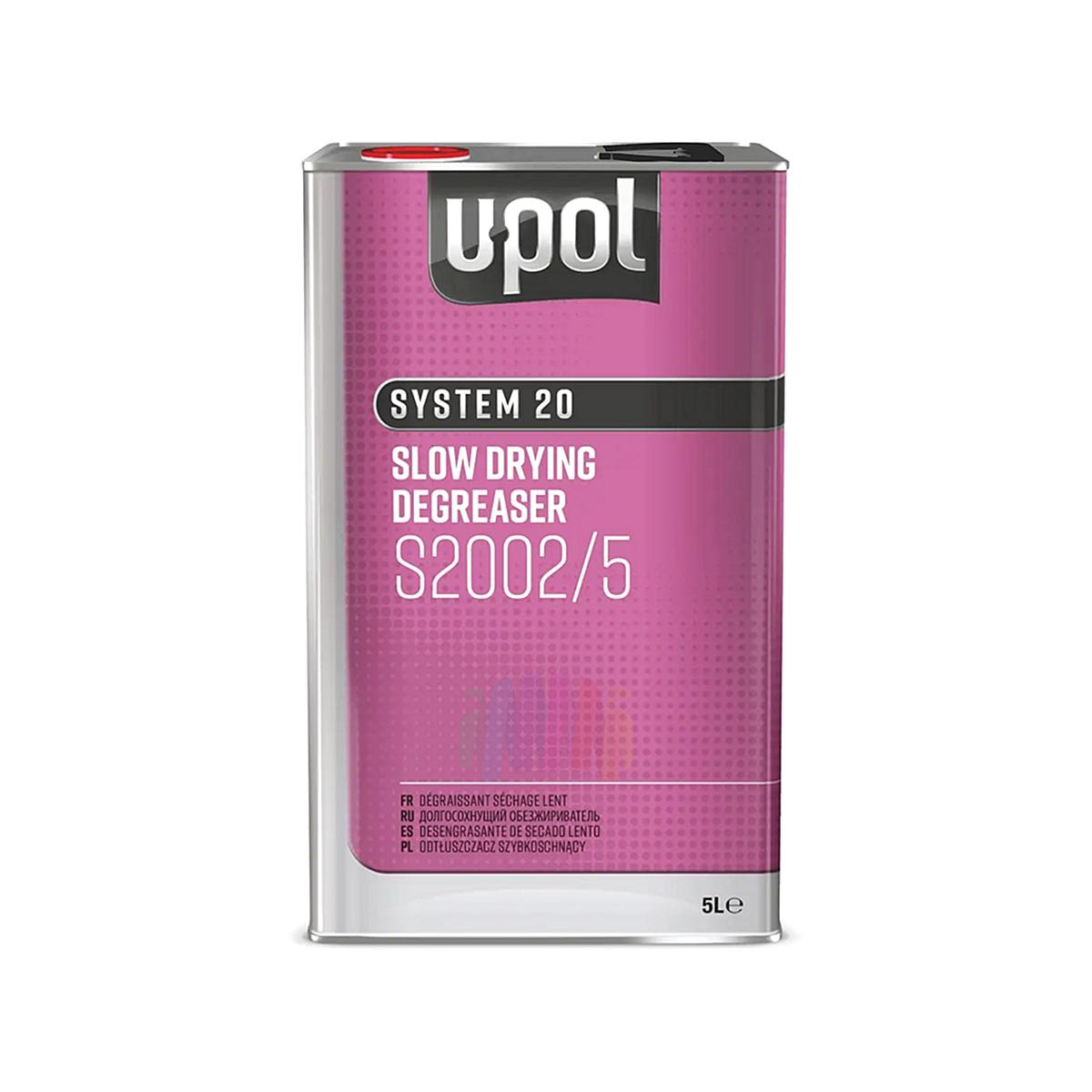 U-POL S2002/5 Slow Drying Degreaser Обезжириватель-антисиликон медленный 5 л.