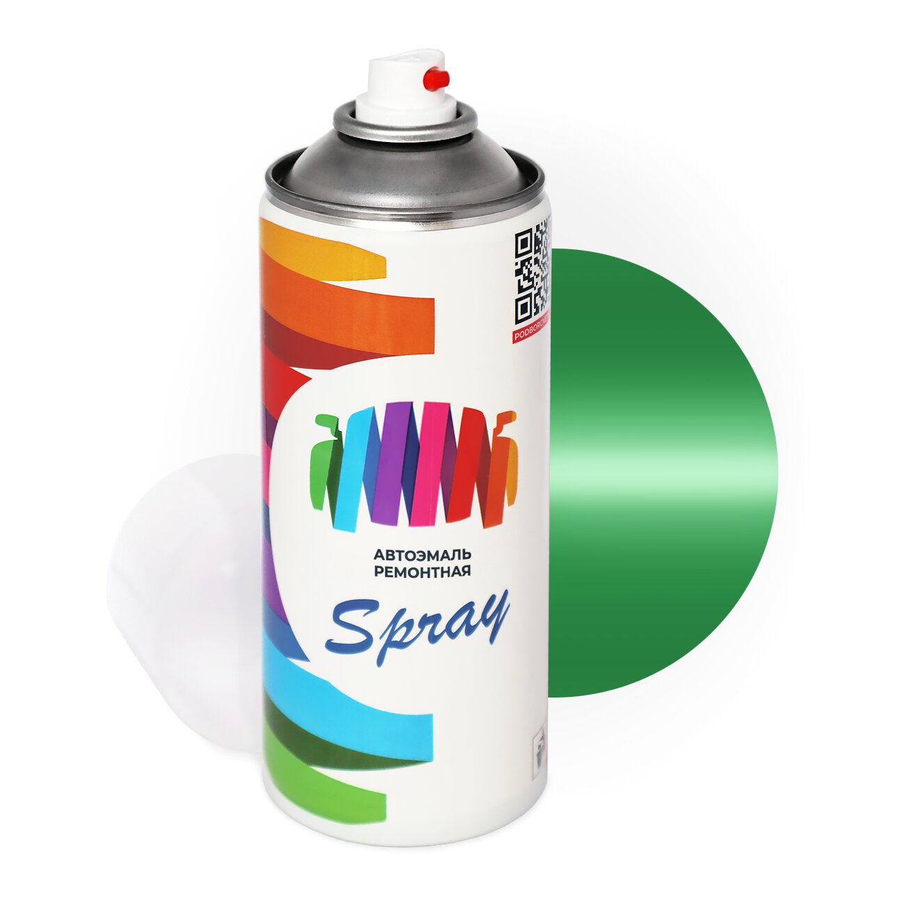 Аэрозольная краска для Scania (Скания) «Green», код цвета 1546186 (зеленый), акриловая автоэмаль, баллончик 520 мл.