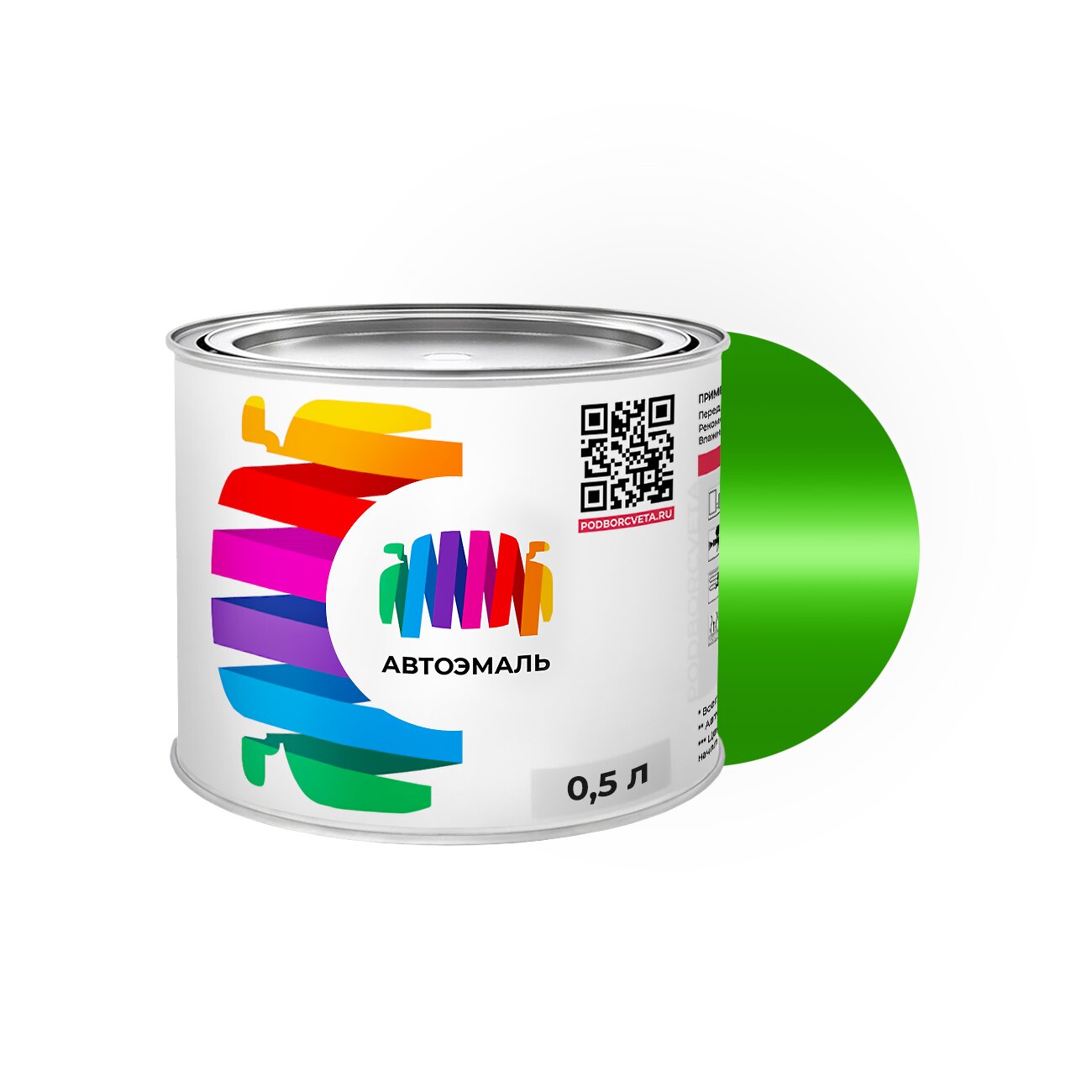 Автоэмаль Scania (Скания) «Green», код цвета 1406793 (зеленый), акриловая краска 0,5 л.