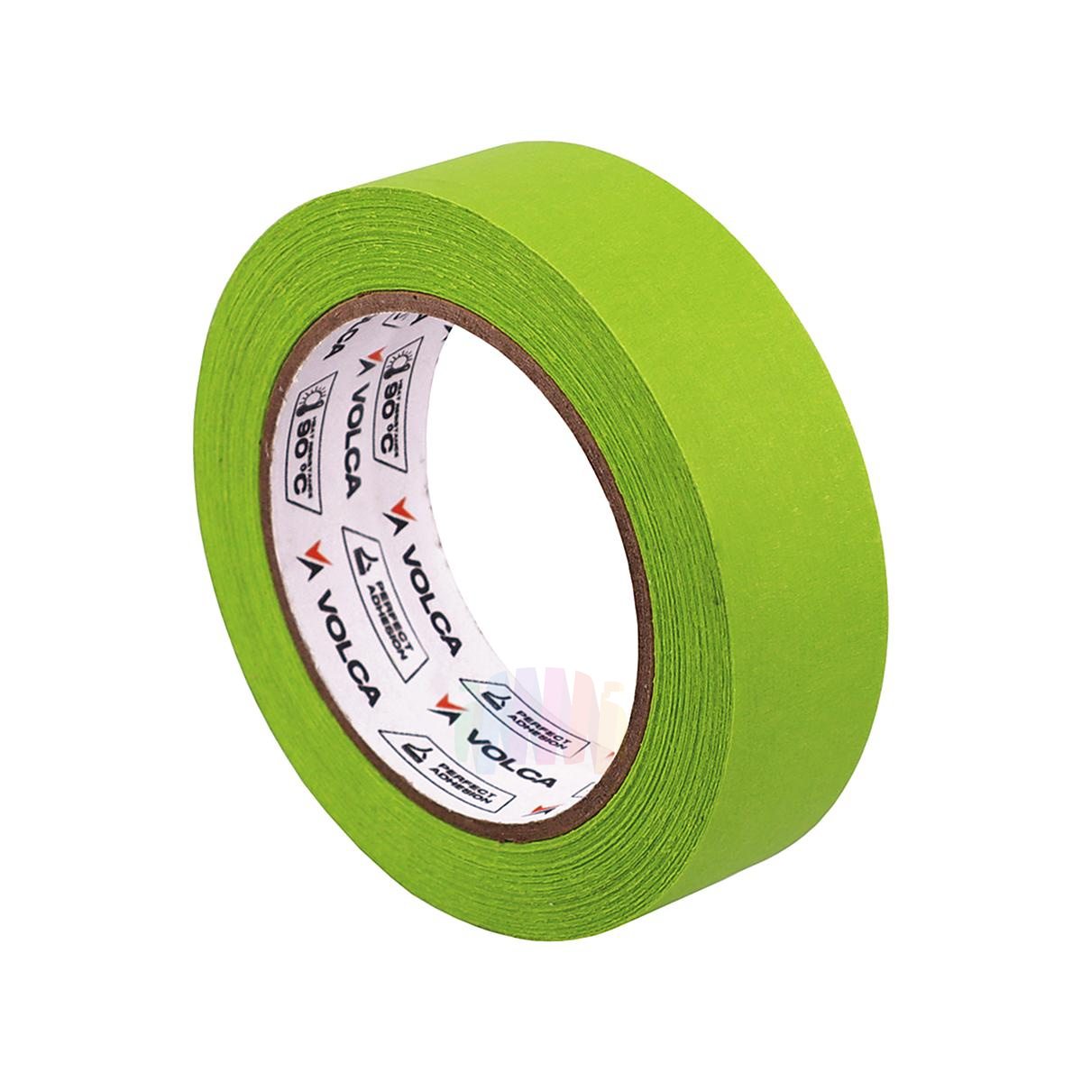 VOLCA Green Маскировочная малярная лента 40 м. термостойкость до 90 C