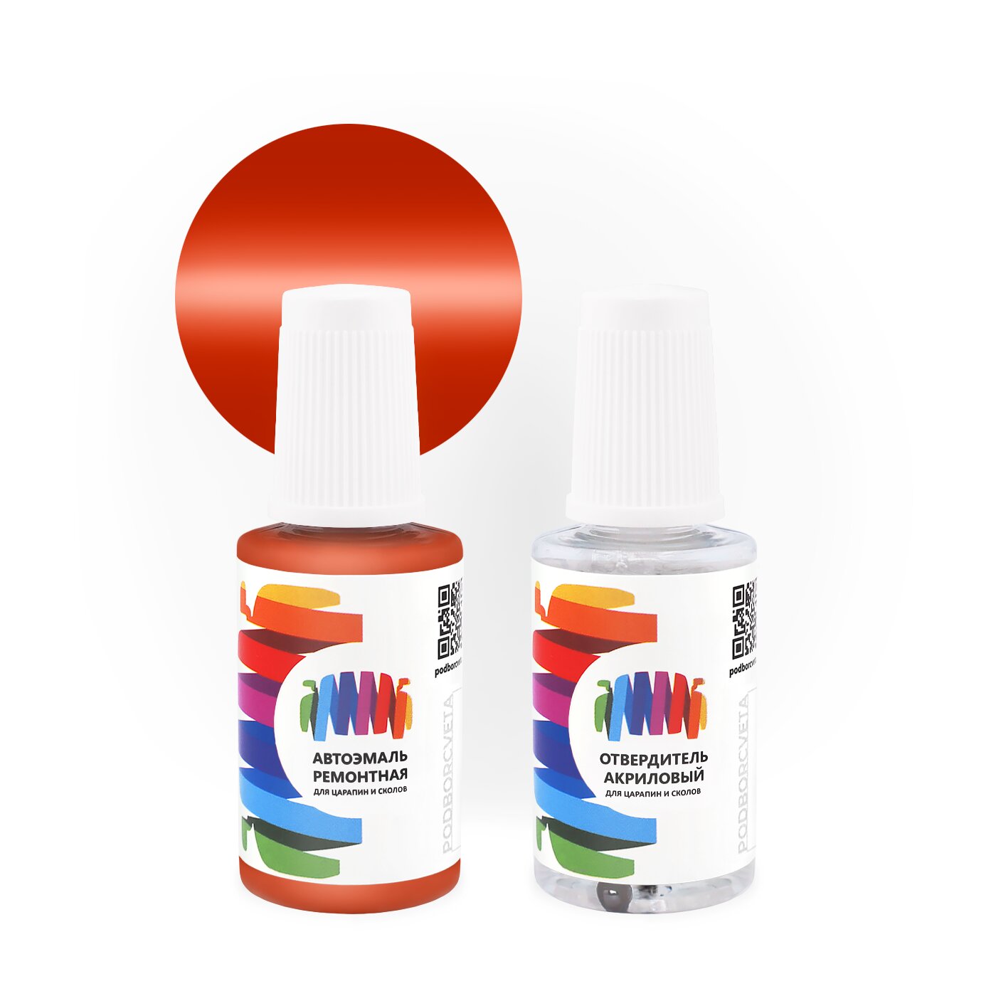 Подкраска для Scania (Скания) «Orange», код цвета 1734278 (оранжевый), акриловая автоэмаль с кисточкой от сколов и царапин, штрих-корректор 20 мл.