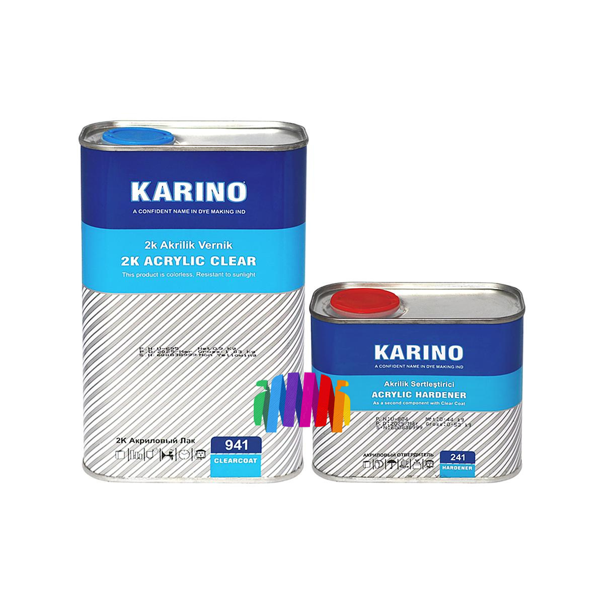 KARINO HAFMAN 941 2K Acrylic Clear Coat Акриловый прозрачный автомобильный лак 1 л. с отвердителем H241 0,5 л.