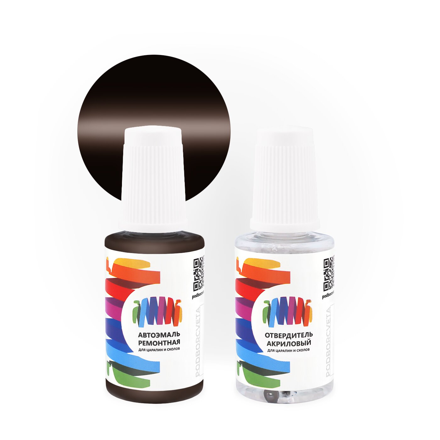 Подкраска для Volkswagen (Фольксваген) «Merianbraun», код цвета LA8A, T3 (коричневый), акриловая автоэмаль с кисточкой от сколов и царапин, штрих-корректор 20 мл.