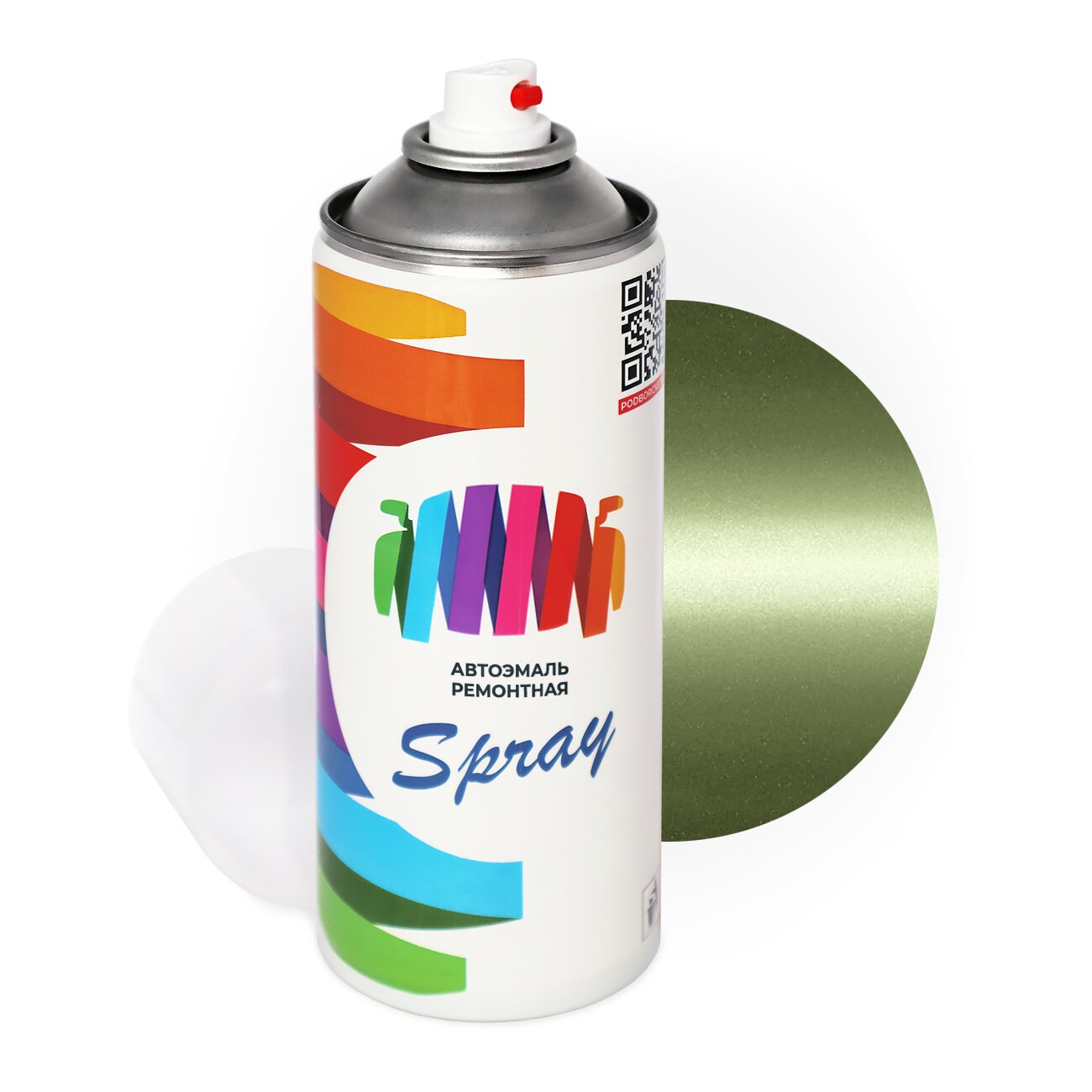 Аэрозольная краска для Renault (Рено) «Verde Orleans», код цвета P-356 (зеленый), базовая автоэмаль, баллончик 520 мл.