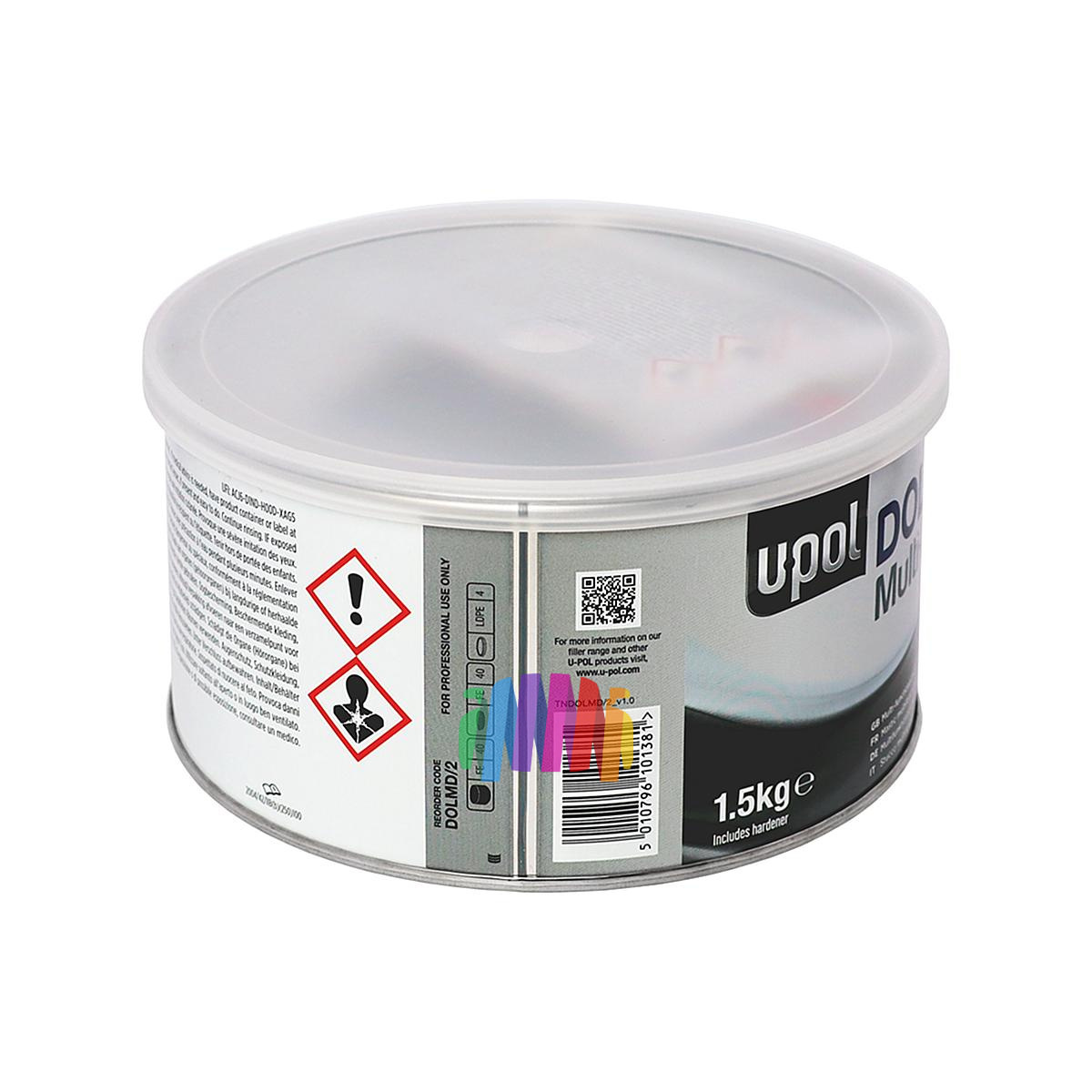 Шпатлевка высокоплотная армированная автомобильная U-POL Dolphin Multi Deep 1,5 кг. 2