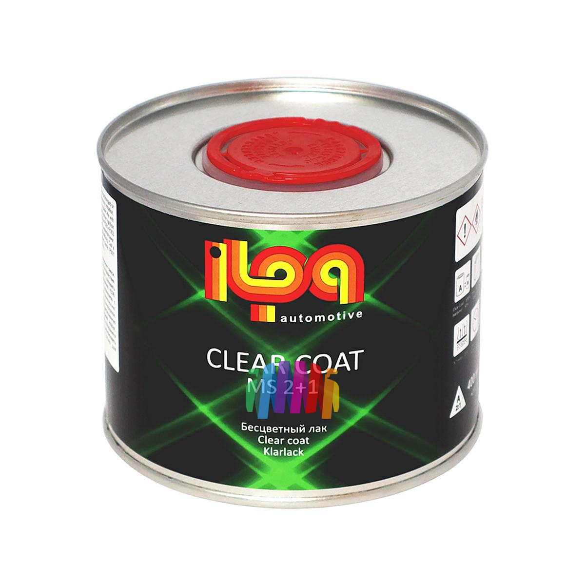 Лак акриловый Ilpa MS 2+1 Clear Coat бесцветный 0,4 л. с отвердителем 0,2 л 2