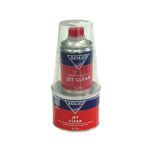 SOLID Jet Clear 2+1 Быстросохнущий акрил-уретановый лак 0,5 л. с отвердителем 0,25 л.