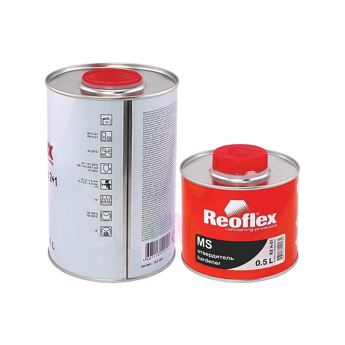 Лак акриловый Reoflex MS 2+1 Clear Classic 1 л. с отвердителем 0,5 л. 2