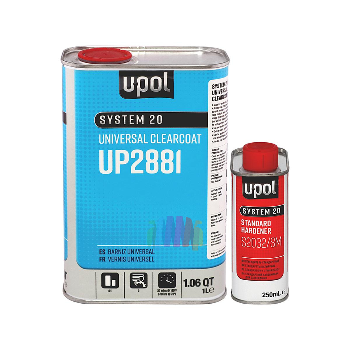Автомобильный акриловый лак U-POL S2088/1 2К HS 4:1 Universal Clearcoat 2
