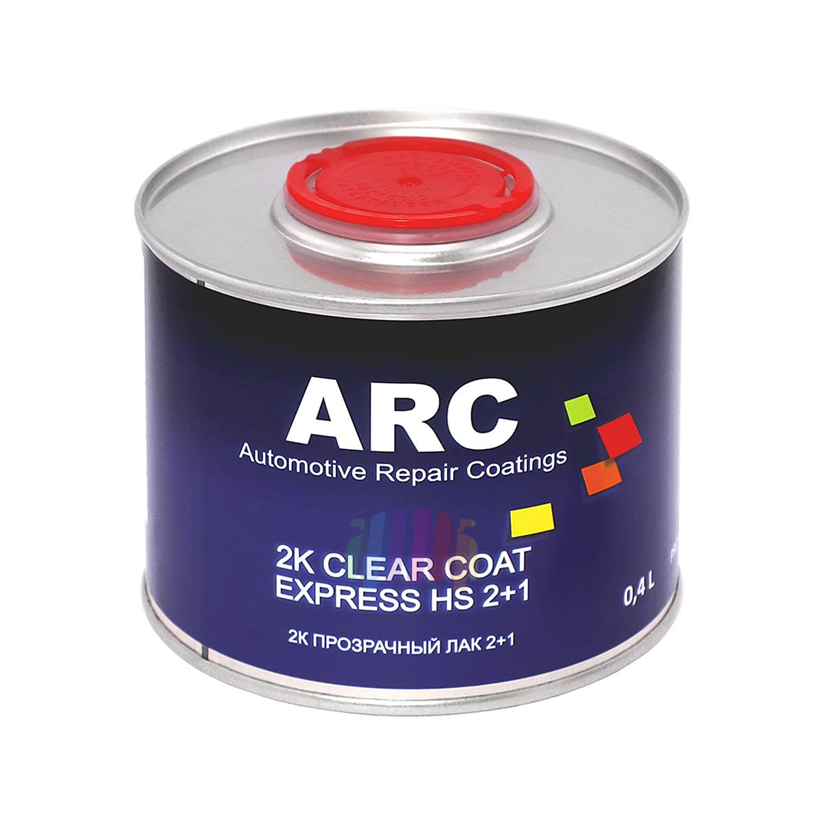 Прозрачный акриловый лак ARC 2K Express HS 2+1 Clear Coat 0,4 л. с отвердителем 0,2 л. 2