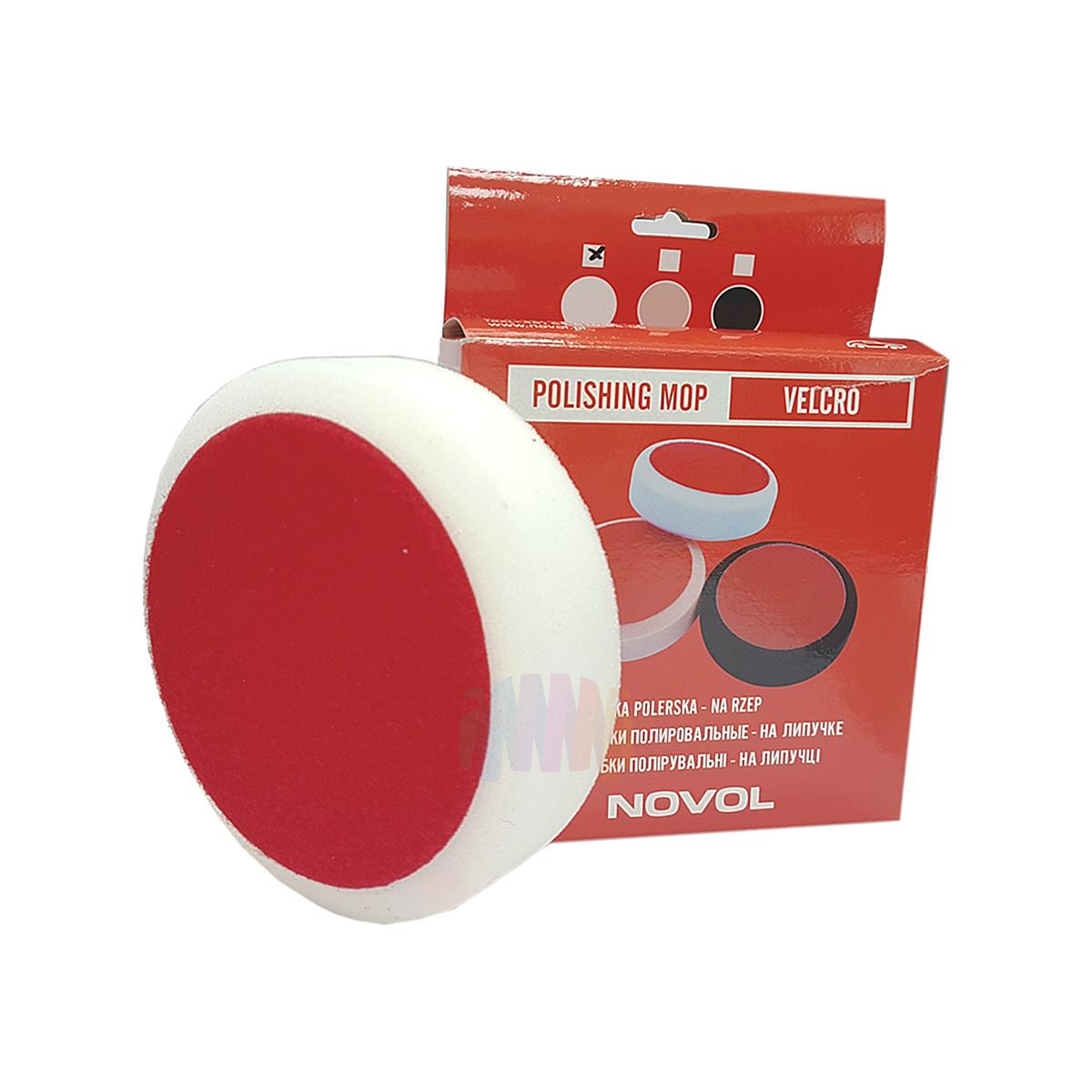 NOVOL Polishing Mop Круг полировальный жесткий тип А на липучке (белый)