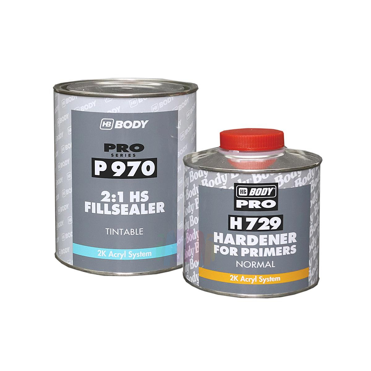 BODY P970 HS FillSealer Грунт-наполнитель 1 л. с отвердителем 0,5 л.