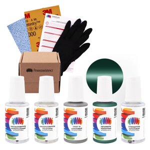 Ремкомплект для Land Rover (Ленд Ровер) «Trident Green», код цвета HCN, LRC325 (зелено-бирюзовый), акриловая автоэмаль, набор для ремонта сколов и царапин