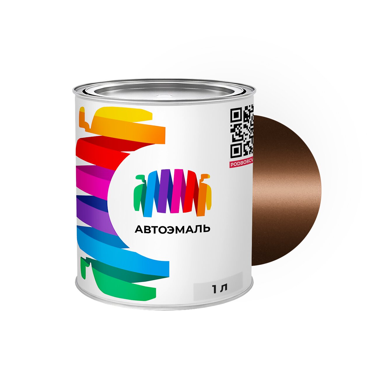 Автоэмаль Mazda (Мазда) «California Br.», код цвета Q1 (коричневый), базовая краска 1 л.