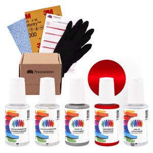 Ремкомплект для Pontiac (Понтиак) «Flame Red», код цвета 81, WA8774 (красный), базовая автоэмаль, набор для ремонта сколов и царапин