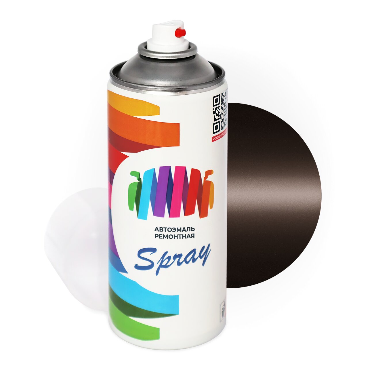 Аэрозольная краска для Toyota (Тойота) «Brown», код цвета 4P3 (коричневый), базовая автоэмаль, баллончик 520 мл.