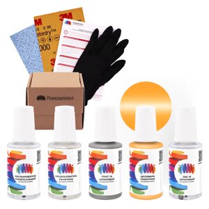 Ремкомплект для Mercedes Benz (Мерседес Бенц) «Amarillo Ravenna», код цвета 1241, DB15000 (желтый), базовая автоэмаль, набор для ремонта сколов и царапин