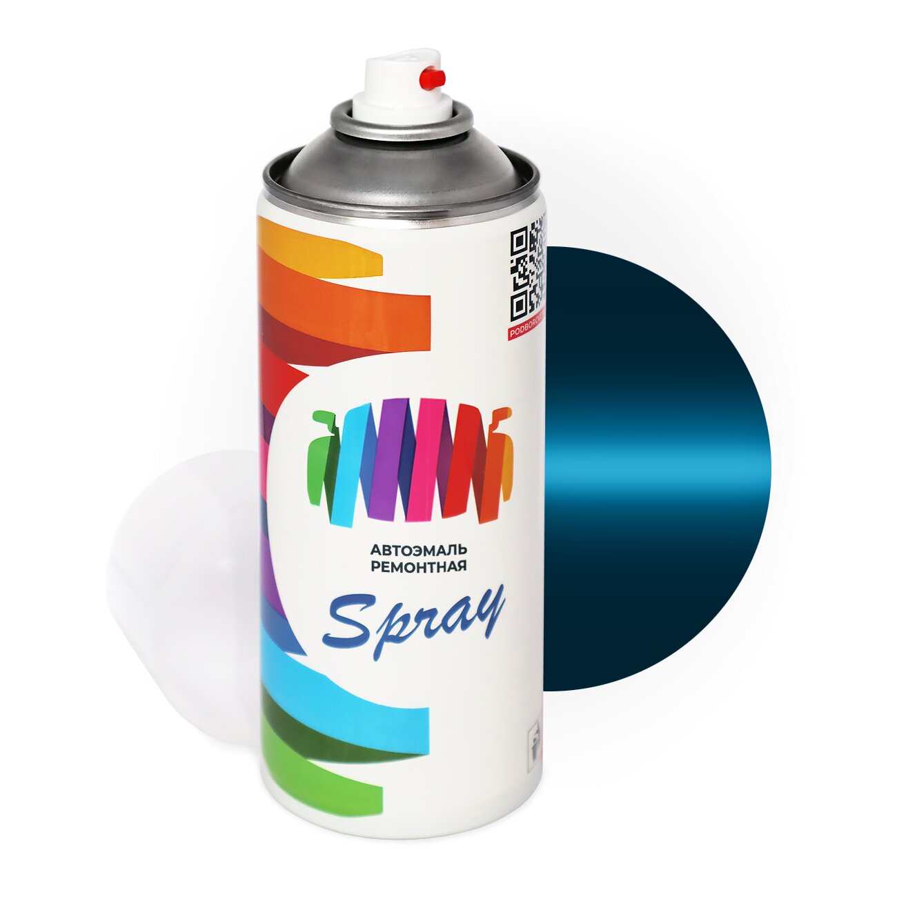 Аэрозольная краска для Mercedes Benz (Мерседес Бенц) «Gruenblau», код цвета 5323, DB5323 (синий), базовая автоэмаль, баллончик 520 мл.