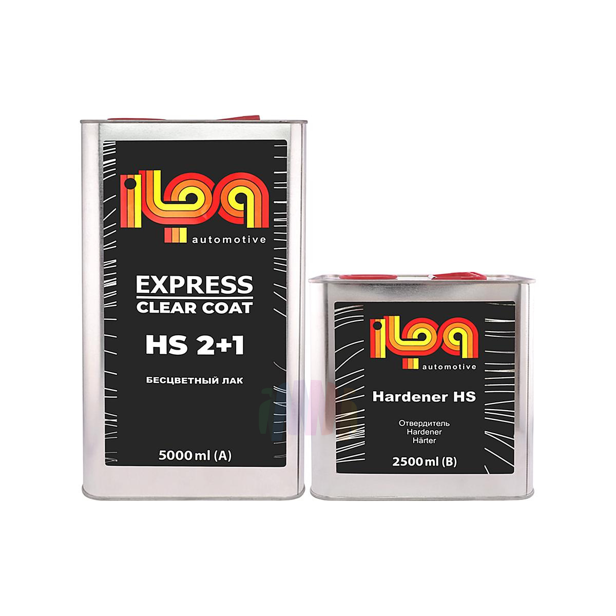 ILPA Express 2+1 НS Быстрый автомобильный лак 5 л. с отвердителем 2,5 л.